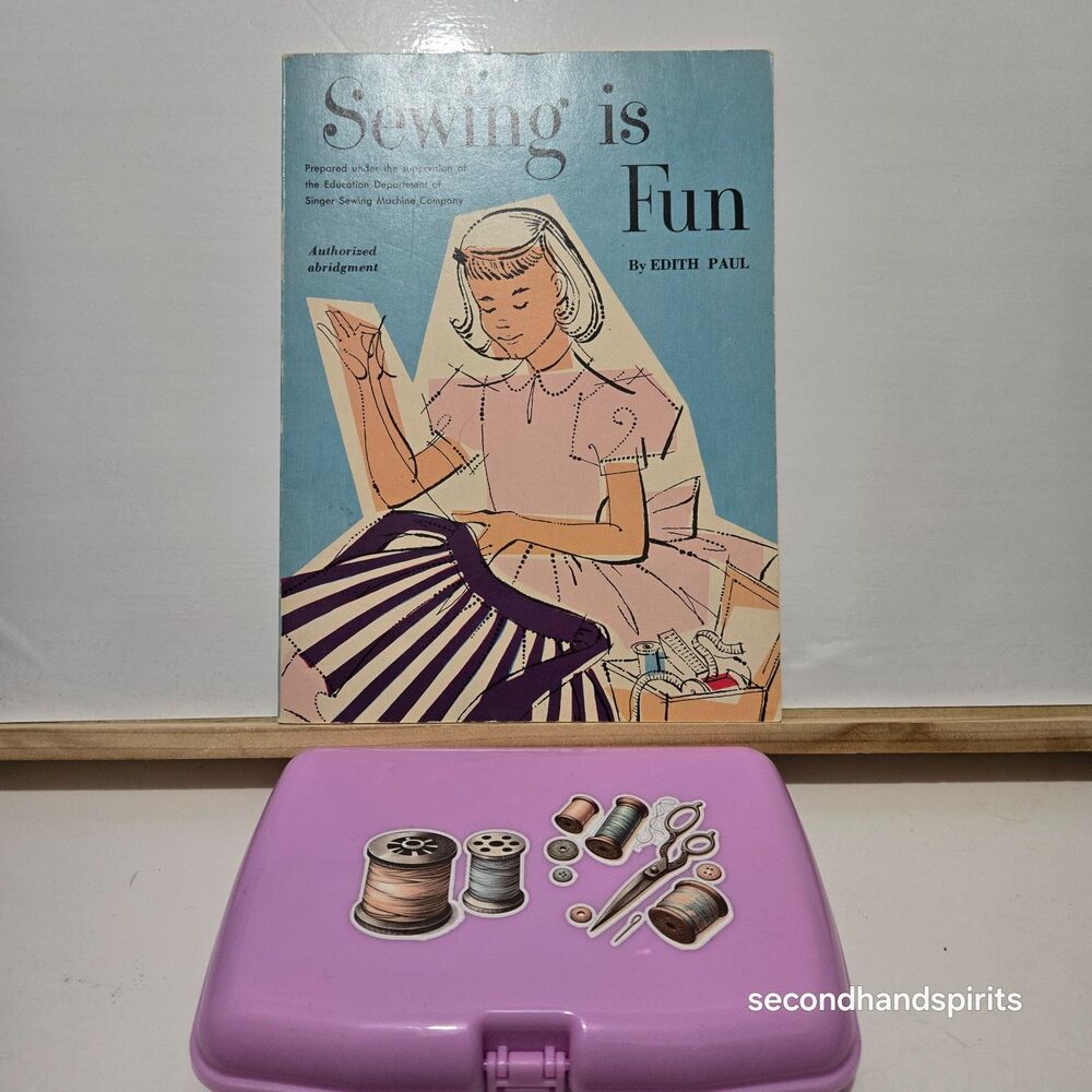 Vintage 1958 Sewing Is Fun Edith Paul Singer Scholastic Beginner Sewing Kit